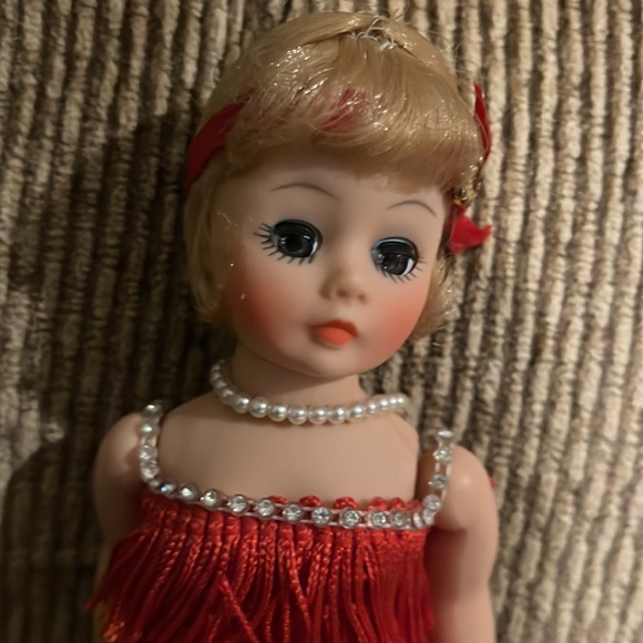 Madame Alexander Flapper Doll Blonde with Red Dress Made in U.S.A. - Picture 2 of 12